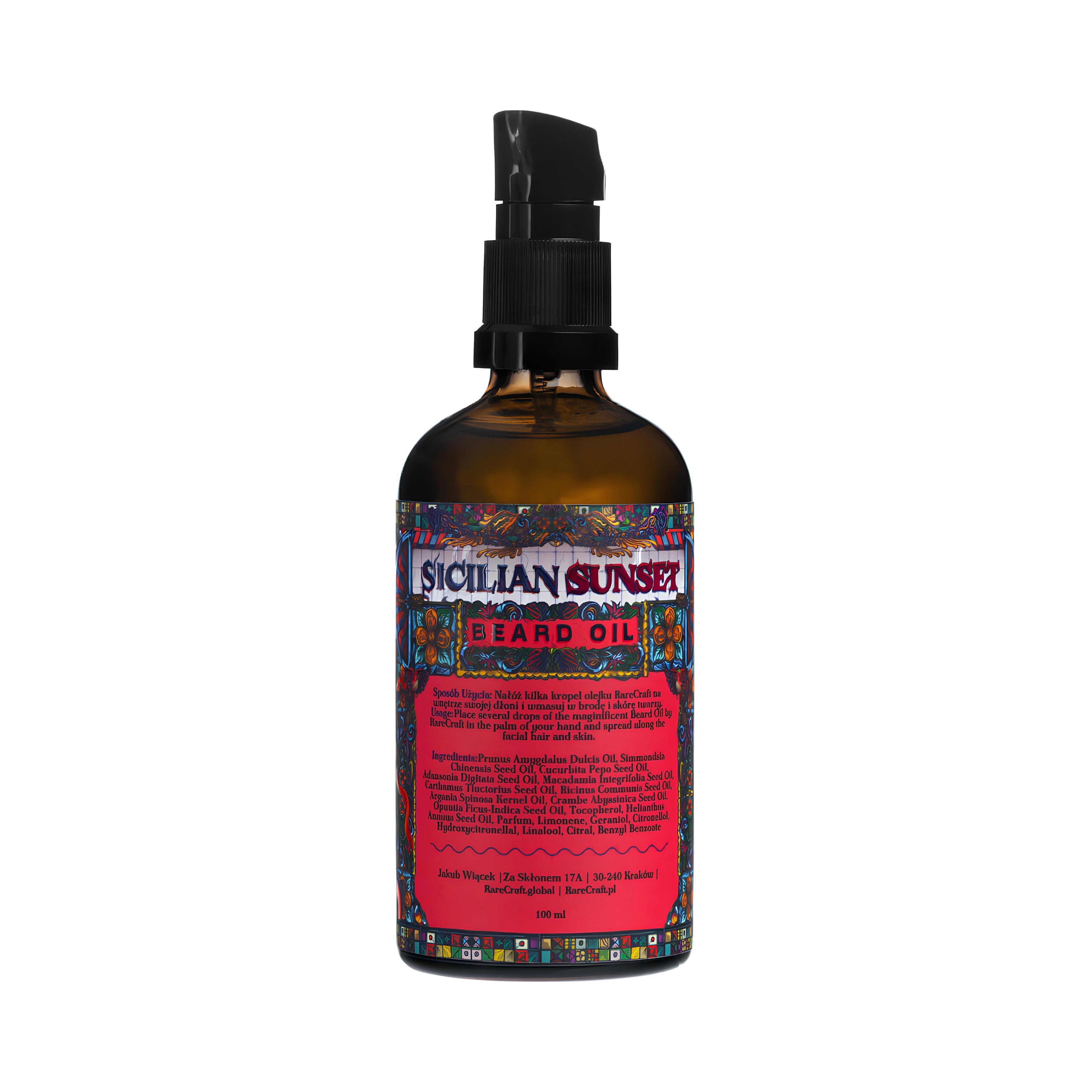 RareCraft Sicilian Sunset Beard Oil - Bartöl 100ml