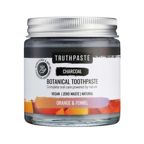 Truthpaste Charcoal Botanical Toothpaste Orange & Fennel 100ml