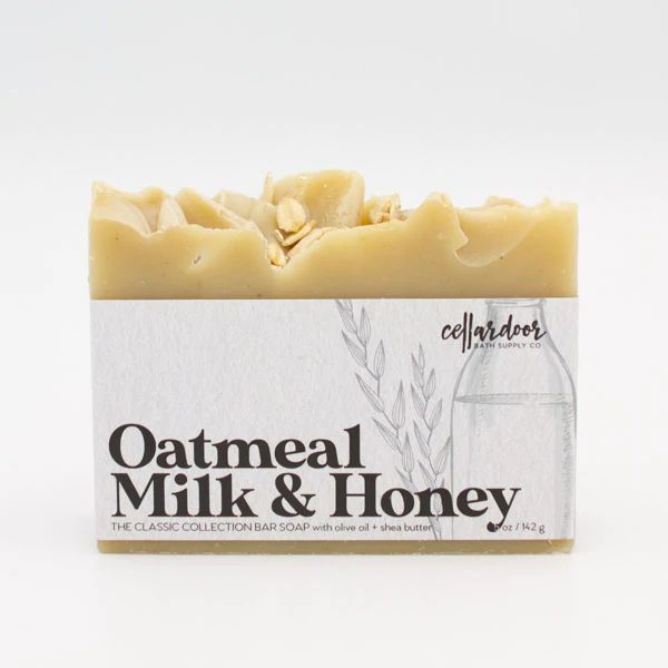 Cellardoor Bath Supply Co. Oatmeal Milk + Honey Bar Soap 142g
