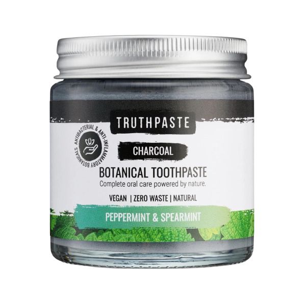Truthpaste Charcoal Botanical Toothpaste Peppermint & Spearmint 100ml