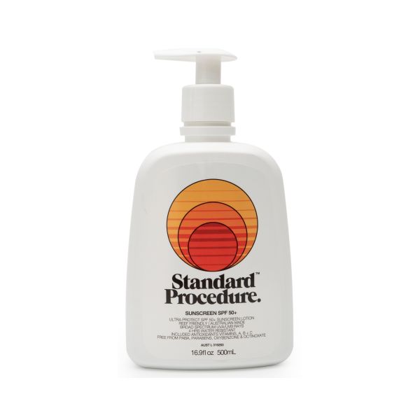 Standard Procedure. SPF 50+ Sunscreen Pump - Sonnenschutz 0,5l
