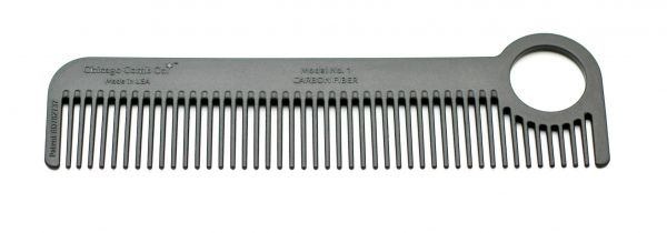Chicago Comb Co. Model No. 1 Carbon Fiber - Kamm
